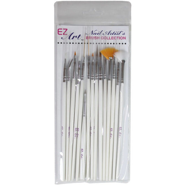 Americanails - Master Nail Artist 15 Piece Brush Set - Creata Beauty - Professional Beauty Products