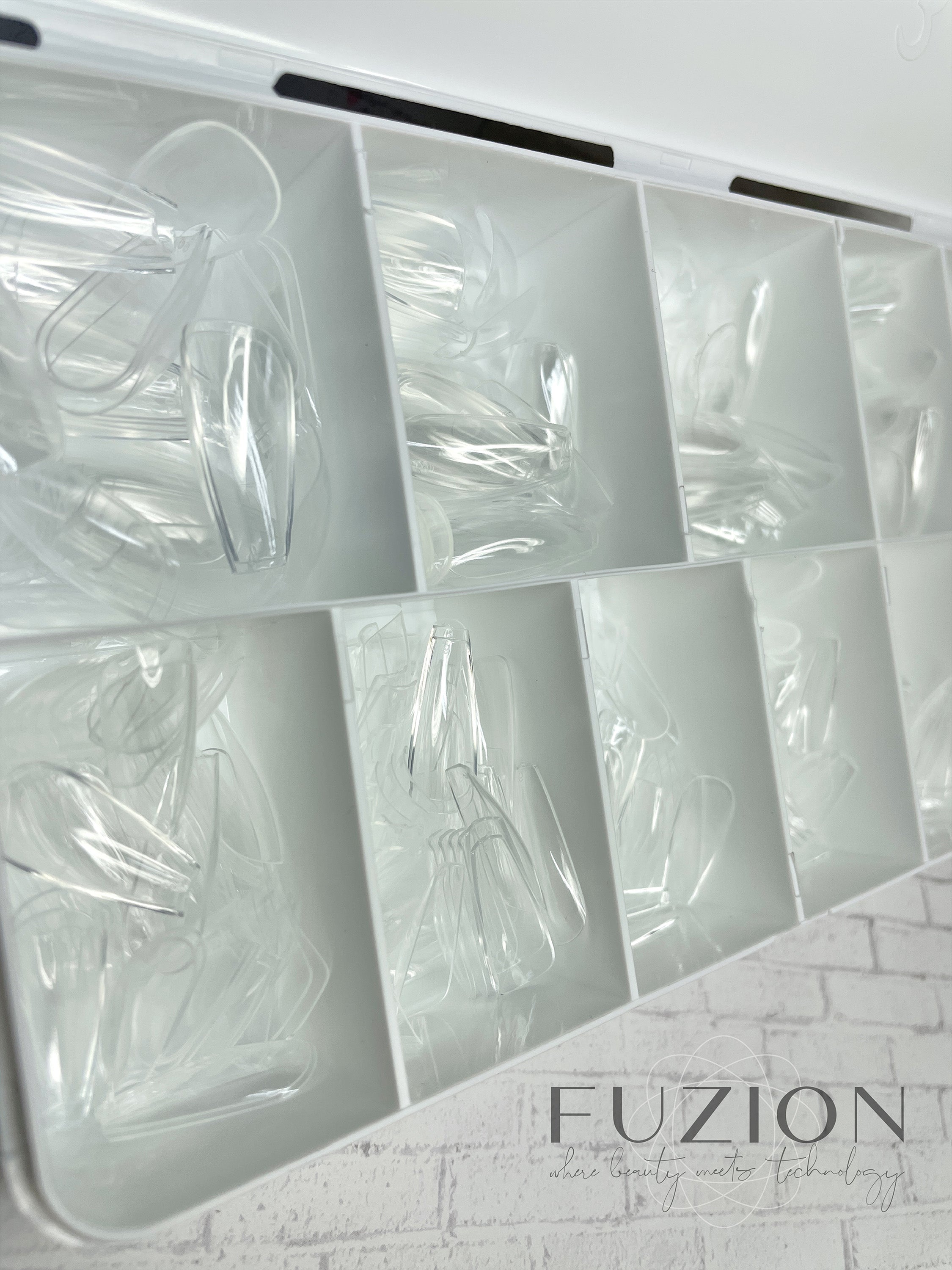 Fuzion Soft Gel Tips - Coffin Short 600pc - Creata Beauty - Professional Beauty Products
