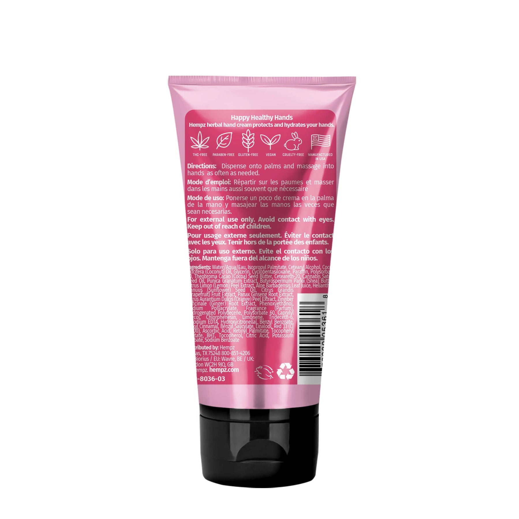 Hempz - Pomegranate Herbal Hand Cream - Creata Beauty - Professional Beauty Products