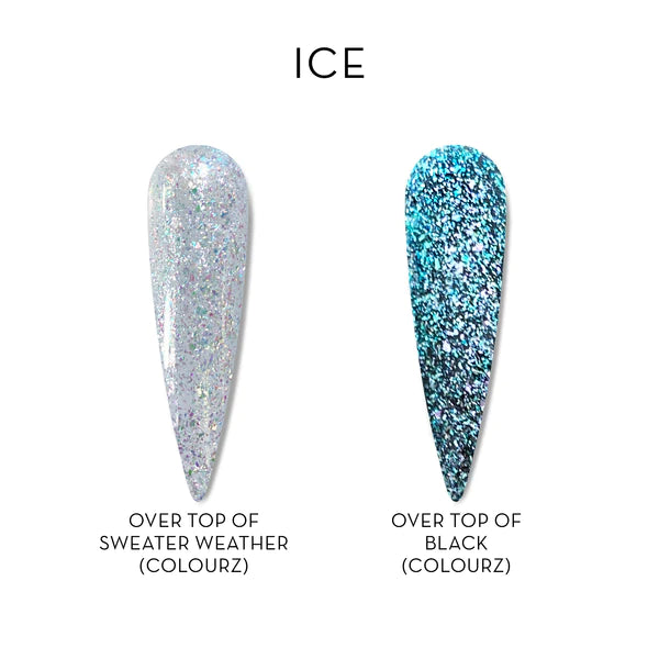 Fuzion FX Shiny Flake Topcoat - Ice - Creata Beauty - Professional Beauty Products