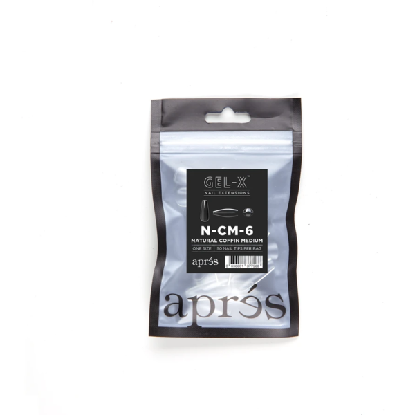 Aprés Nail - Natural Coffin Medium Refill Bags - Creata Beauty - Professional Beauty Products