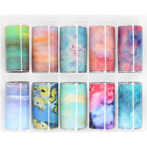 Daily Charme Nail Art Foil Paper Set - Abstract Impressionism - Creata Beauty - Professional Beauty Products