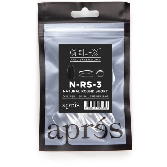 Aprés Nail - Natural Round Short Refill Bags - Creata Beauty - Professional Beauty Products
