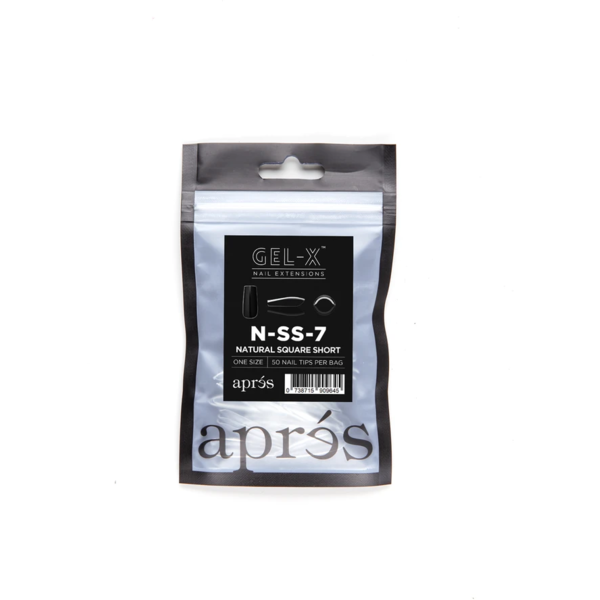 Aprés Nail - Natural Square Short Refill Bags - Creata Beauty - Professional Beauty Products