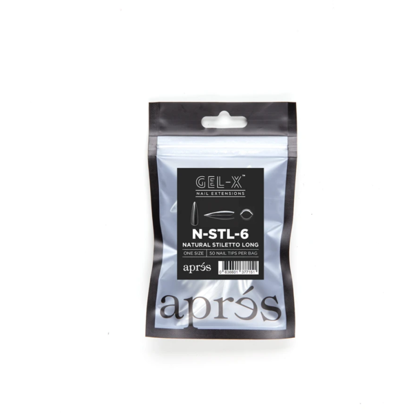 Aprés Nail - Natural Stiletto Long Refill Bags - Creata Beauty - Professional Beauty Products