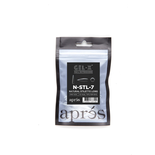 Aprés Nail - Natural Stiletto Long Refill Bags - Creata Beauty - Professional Beauty Products