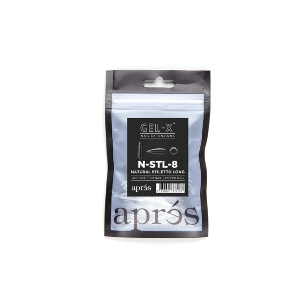 Aprés Nail - Natural Stiletto Long Refill Bags - Creata Beauty - Professional Beauty Products