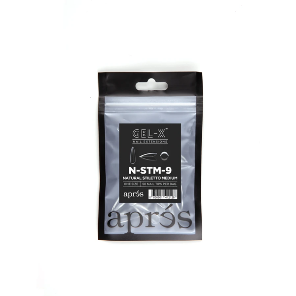 Aprés Nail - Natural Stiletto Medium Refill Bags - Creata Beauty - Professional Beauty Products