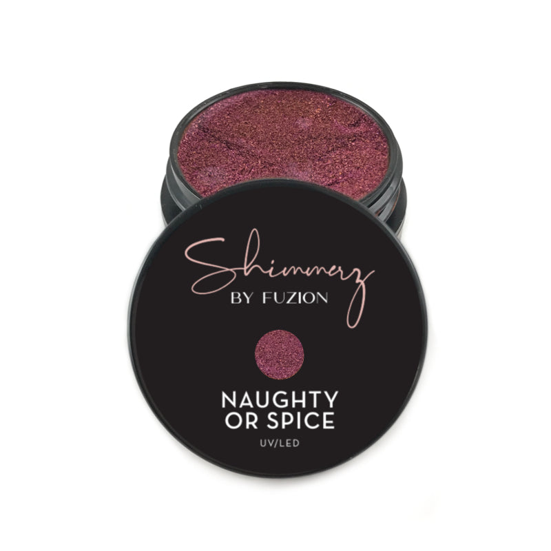 Fuzion Shimmerz Gel - Naughty or Spice - Creata Beauty - Professional Beauty Products