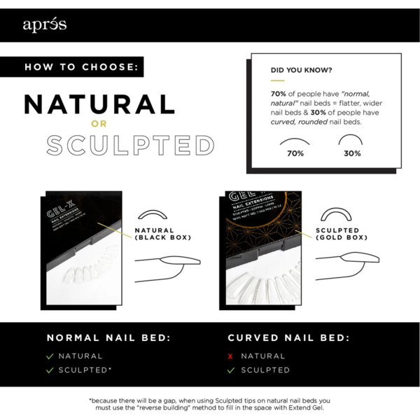 Aprés Nail - Natural Round Short Refill Bags - Creata Beauty - Professional Beauty Products