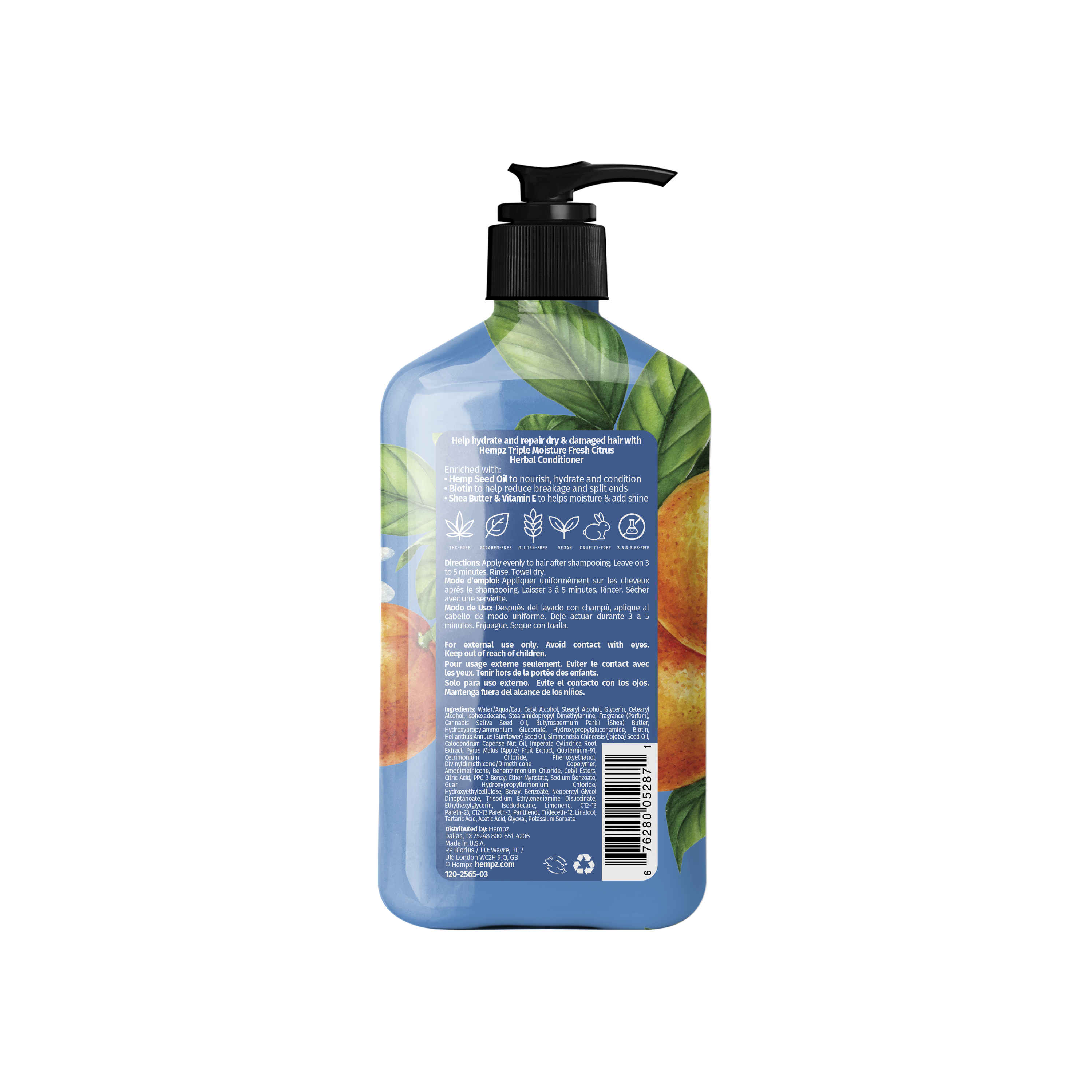 Hempz Triple Moisture Fresh Citrus Herbal Conditioner - Creata Beauty - Professional Beauty Products
