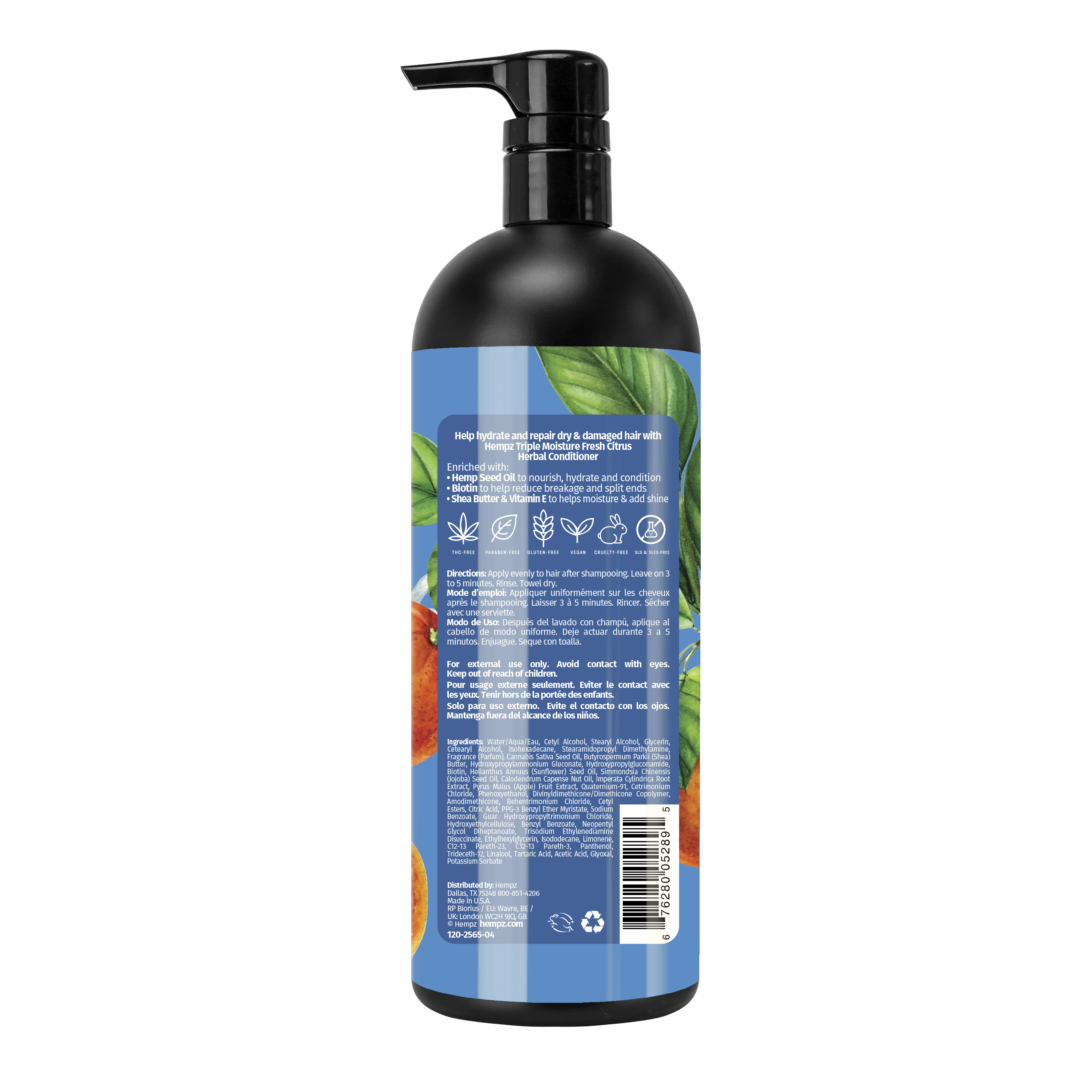 Hempz Triple Moisture Fresh Citrus Herbal Conditioner - Creata Beauty - Professional Beauty Products