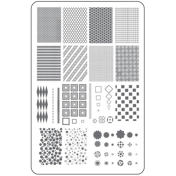 Clear Jelly Stamper Plate Large - Chantel's Full Coverage (CjSLC-37) - Creata Beauty - Professional Beauty Products