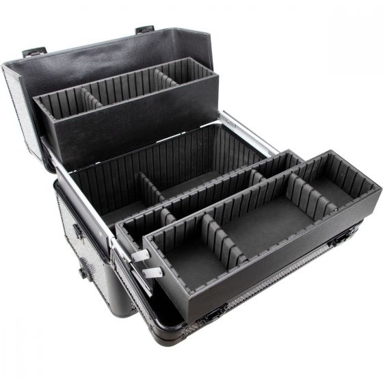 VER Beauty - Black Krystal Rolling Case - Creata Beauty - Professional Beauty Products